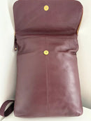 White stuff sturdy purple leather backpack