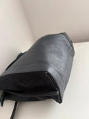 White stuff navy leather handbag/shoulder bag