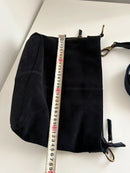 FatFace Navy and Black Leather Shoulder Bag - Casual Women's Crossbody