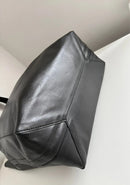 Marks and Spencer large black leather bag