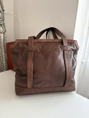 Fatface leather bag