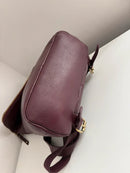 White stuff sturdy purple leather backpack