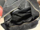 Suede Black Women's Tote Bag Casual Style Very Good Condition