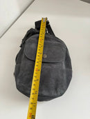 Fatface grey leather crossbody bag