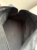 Marks and Spencer black duffel, hold-all leather bag