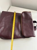 White stuff sturdy purple leather backpack