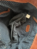 Fatface brown leather tote bag