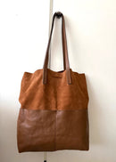Clarks Brown Leather and Suede Tote Bag Casual Women's Handbag
