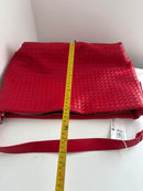 Marks & Spencer Red Woven Pattern Women's Shoulder Bag New with Tags