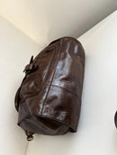 Marks and Spencer chestnut brown leather handbag