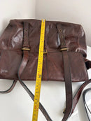 Marks & Spencer Brown Leather Women's Shoulder Bag - Very Good Condition