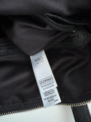 M&S Collection Black Leather Tote Bag with Zip Closure and Front Pocket