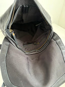 FatFace Black Leather Women's Backpack, Very Good Condition