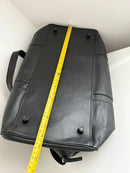 Marks and Spencer black duffel, hold-all leather bag