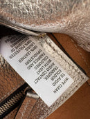 Marks and Spencer silver leather tote bag