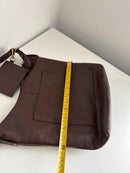 White stuff dark brown leather crossbody/shoulder bag