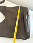 Marks and Spencer khaki leather shoulder bag