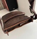 Fatface leather bag