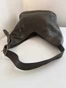 Marks and Spencer khaki leather shoulder bag