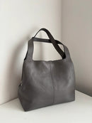 Marks and Spencer grey large leather handbag
