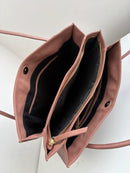 Marks & Spencer Melba Apricot Blush Leather Women's Tote Handbag