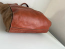 Fatface large brown leather bag