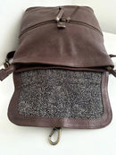 FatFace Brown Leather Women's Backpack Casual Style Very Good Condition