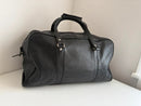 Marks and Spencer black duffel, hold-all leather bag