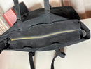 Suede Black Women's Tote Bag Casual Style Very Good Condition