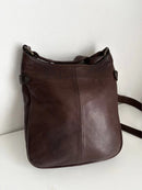 Fatface brown leather satchel bag