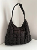 Marks & Spencer Black Quilted Hobo Bag - Very Good Condition, Casual Style