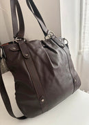 Crew clothing leather bag