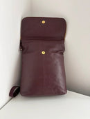 White stuff sturdy purple leather backpack