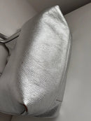 Marks and Spencer silver leather tote bag