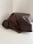 Fatface large chocolate/dark brown leather tote bag