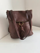 Fatface leather backpack