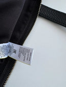 NBS Collection Black Leather Tote Bag with Exterior and Interior Zipper Pockets