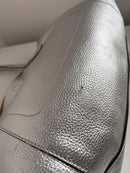 Marks and Spencer silver leather tote bag