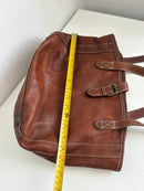 Fatface brown leather tote bag