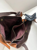 White stuff leather bag