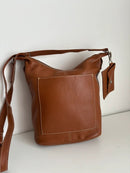 White stuff leather bag