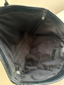 Marks & Spencer Large Black Woven Pattern Tote Bag - Very Good Condition