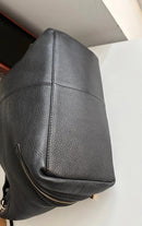 Autograph Black Leather Shoulder Bag with Zipper Detail, Very Good Condition