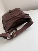 Fatface brown leather satchel bag