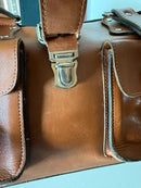 Dune Brown Leather Handbag Casual Style 35cm Length 20cm Height Very Good Condition