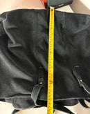 Black leather bag