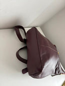 White stuff sturdy purple leather backpack