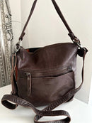 White stuff leather bag
