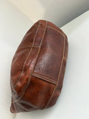 Brown Fatface leather tote bag