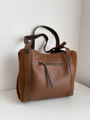 White stuff leather bag